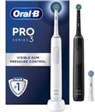 Oral-B Pro 3 3900 elektrisk tannbørste - dobbeltpakke