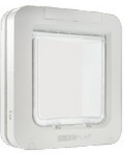 Sureflap Pet door XL for microchip WHITE, for katt eller liten hund