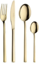 CUTLERY SET 24 PC SYNTHESIS GOLD PINTINOX