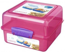 Sistema Madkasse Lunch Cube Itsy Bitsy - Pink/lilla