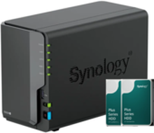 Bundle: SYNOLOGY DS224+ Including 2 x HAT3300-4TB Total 8TB