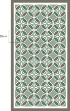Vinyl tapijt tegels hydraulische groene beija
