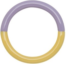 Lulu Copenhagen Ring Double color emalj gul/lila 18