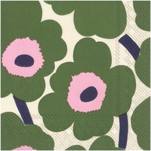 Marimekko Servett 33 cm Unikko Mörkgrön