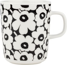 Marimekko Mugg Pikkuinen Unikko 2,5 dl Svart