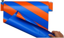 Fantasiklubben Presentpapper 33cm x 10m Little Twister blå/orange