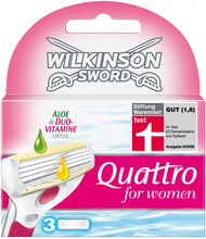 Wilkinson Sword Quattro For Women Razor Blades 3pcs