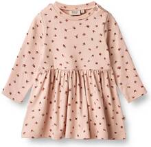 Wheat Ryle langermet kjole til baby, pink sand flowers
