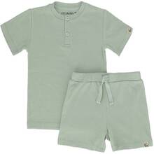 Gullkorn Svalen shorts-sett til barn, lys sjøgrønn