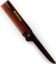 Pocket Fine Tooth Folding Comb Beauty WOMEN Hair Hair Brushes & Combs Styling Brush Brun 1541 Of London*Betinget Tilbud