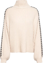 2Nd Ronia Tt - Soft Wool Blend Tops Knitwear Turtleneck Cream 2NDDAY