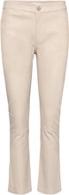 2Nd Leya - Stretch Leather Bottoms Trousers Capri Trousers Beige 2NDDAY