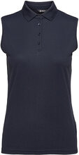 Lds Cray Sleeveless T-shirts & Tops Polos Marineblå Abacus*Betinget Tilbud