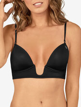 Amelia New Push Lingerie Bras & Tops Plunge Bras Svart Abecita*Betinget Tilbud