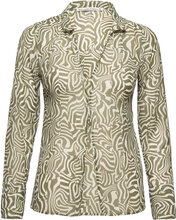 Anf Womens Wovens Tops Shirts Long-sleeved Multi/patterned Abercrombie & Fitch