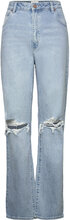 A '94 High Straight Gina Rip Bottoms Jeans Straight-regular Blue ABRAND