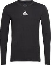 Team Base Tee Sport T-Langærmet Skjorte Black Adidas Performance