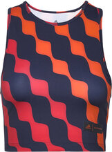 Adidas X Marimekko Train Icons Print Tank Top Crop Tops Sleeveless Crop Tops Multi/mønstret Adidas Performance*Betinget Tilbud