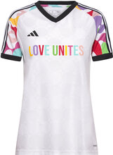 Tiro Jsy Pri W T-shirts & Tops Football Shirts Hvit Adidas Performance*Betinget Tilbud