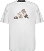 D4M Hiit Gf Tee T-shirts Short-sleeved Hvit Adidas Performance*Betinget Tilbud