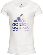 G Bl Gt T-shirts Short-sleeved Hvit Adidas Sportswear*Betinget Tilbud