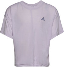 G Yoga Tee T-shirts Short-sleeved Lilla Adidas Sportswear*Betinget Tilbud