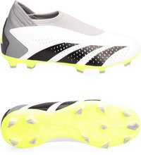 Predator Accuracy.3 Laceless Firm Ground Boots Shoes Sports Shoes Football Boots Hvit Adidas Performance*Betinget Tilbud