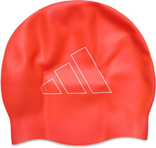 Adult Logo Cap Accessories Sports Equipment Swimming Accessories Rød Adidas Performance*Betinget Tilbud