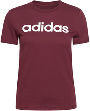 Essentials Slim Logo T-Shirt T-shirts & Tops Short-sleeved Burgunder Adidas Sportswear*Betinget Tilbud