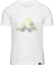 Girls Train Tee Sport T-shirts Short-sleeved White Adidas Performance