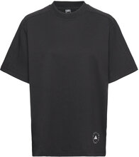 Asmc Logo Tee Sport T-shirts & Tops Short-sleeved Black Adidas By Stella McCartney