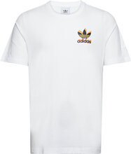 Ts Fire Tee T-shirts Short-sleeved Hvit Adidas Originals*Betinget Tilbud