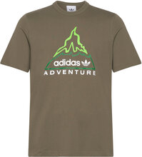 Adidas Adventure Graphic T-Shirt T-shirts Short-sleeved Grønn Adidas Originals*Betinget Tilbud