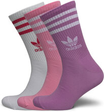 3 Stripes Crew Sock 3 Pair Pack Sport Socks Regular Socks Pink Adidas Originals