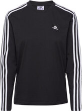 Essentials 3 Stripes Longsleeve T-Shirt Tops T-shirts & Tops Long-sleeved Black Adidas Sportswear