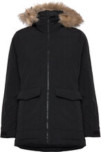 Hooded Fur Parka Sport Parka Coats Black Adidas Sportswear