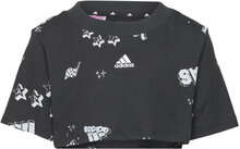 Jg Bluv Q3 Aopt Sport T-shirts Short-sleeved Black Adidas Sportswear