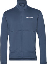 Terrex Multi Light Fleece Full-Zip Jacket Sport Sweatshirts & Hoodies Fleeces & Midlayers Blue Adidas Terrex