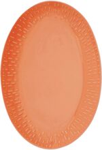 Confetti Oval Dish W/Relief 1 Pcs. Giftbox Home Tableware Serving Dishes Serving Platters Orange Aida