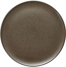 Raw Metallic Brown - Lunch Plate Home Tableware Plates Dinner Plates Brown Aida
