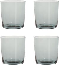 Raw Glass Smoke - Tumbler 37 Cl 4 Pcs Home Tableware Glass Drinking Glass Nude Aida