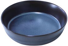 Raw Midnight Blue - Soup Plate Home Tableware Bowls & Serving Dishes Serving Bowls Blue Aida