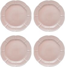 Søholm Solvej Lunch Plate 4 Pcs Home Tableware Plates Dinner Plates Pink Aida