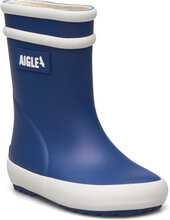 Ai Baby Flac 2 Roi Shoes Rubberboots High Rubberboots Blue Aigle