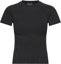 Sculpting Hero Top Sport T-shirts & Tops Short-sleeved Black Aim´n