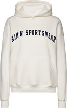 Varsity Sweat Hood Sport Sweatshirts & Hoodies Hoodies Cream Aim´n