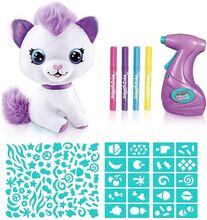 Airbrush Plush Kitty Toys Creativity Drawing & Crafts Craft Craft Sets Multi/patterned Airbrush Plush