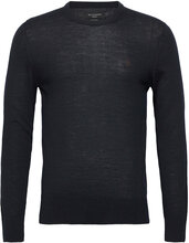 Mode Merino Crew Strikkegenser M. Rund Krage Svart AllSaints*Betinget Tilbud