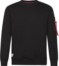 Usn Blood Chit Sweater Designers Sweat-shirts & Hoodies Sweat-shirts Black Alpha Industries