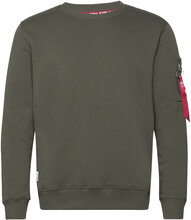Usn Blood Chit Sweater Designers Sweat-shirts & Hoodies Sweat-shirts Khaki Green Alpha Industries